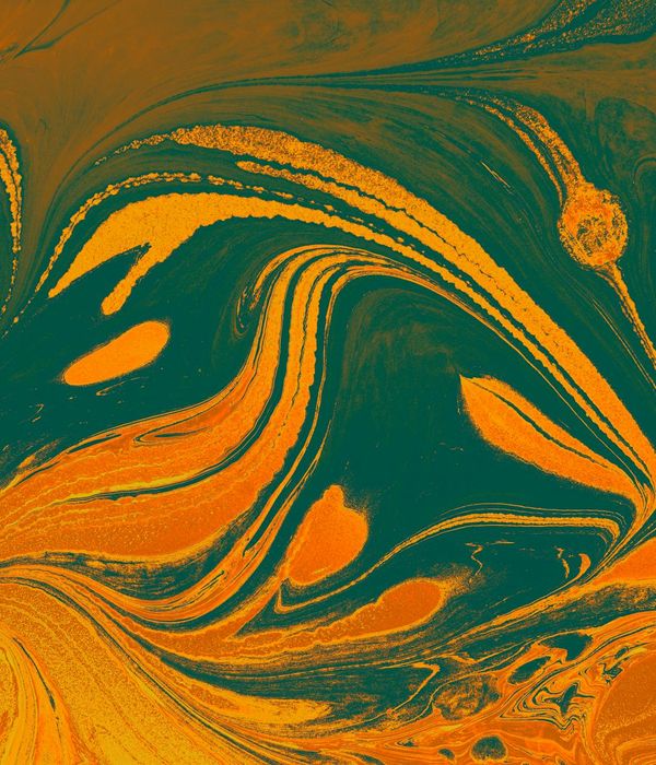 Abstract representation of fluid motion and relaxation atmosphere